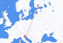 Flug frá Helsinki, Finnlandi til Ancona, Ítalíu