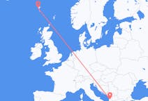 Flyreiser fra Sørvágur, Færøyene til Tirana, Albania