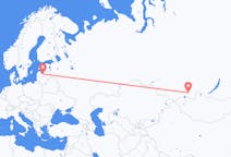 Fly fra Kyzyl til Riga
