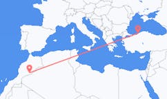 Flüge von Zagora, Marokko nach Zonguldak, die Türkei