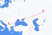 Fly fra Skopje til Orsk