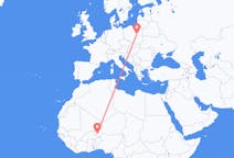 Flyrejser fra Niamey til Warszawa