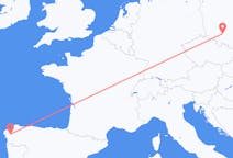 出发地 波兰从 弗罗茨瓦夫目的地 西班牙圣地亚哥 － 德孔波斯特拉的航班
