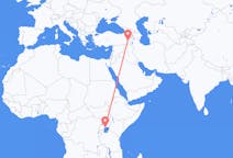 Flyreiser fra Entebbe, Uganda til varebil, Tyrkia