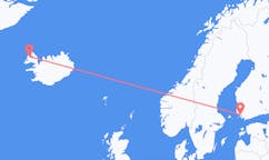 Flights from the city of Turku, Finland to the city of Ísafjörður, Iceland