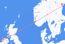 Fly fra Donegal til Sundsvall