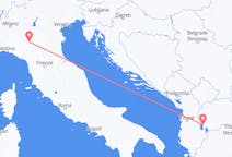 Vols depuis la ville d'Ohrid vers la ville de Parme
