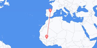 Рейсы от Мали до Испания