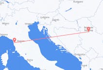 Flyg från Pisa till Belgrad