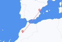 Flyrejser fra Marrakech til Valencia