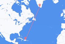 出发地 多米尼加共和国出发地 聖地牙哥目的地 格陵兰卡科尔托克的航班