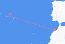 モロッコのから カサブランカ (チリ)、ポルトガルのへ テルセイラ島フライト