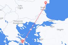 Flyg från Aten till Varna