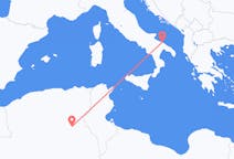 Flyreiser fra Touggourt, Algerie til Bari, Italia