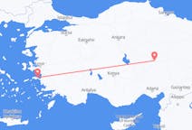 그리스발 사모스, 터키행 카이세리 항공편