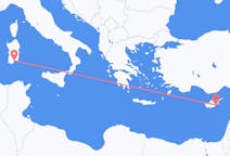Flights from Larnaca, Cyprus to Cagliari, Italy