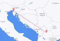 Flyg från Skopje till Trieste