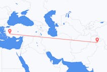 Flyreiser fra Srinagar, India til Denizli, Tyrkia