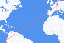 出发地 秘鲁出发地 通贝斯目的地 德国卡尔斯鲁厄的航班