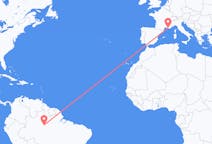 Flights from Manaus, Brazil to Marseille, France