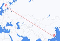 Flights from Xiamen to Kuopio