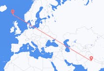 Vluchten van New Delhi, India naar Sørvágur, Faeröer