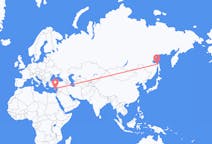 Flights from Larnaca, Cyprus to Nikolayevsk-on-Amur, Russia