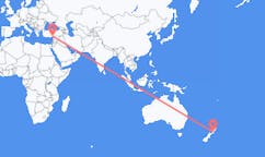 Flyg från Palmerston North, Nya Zeeland till Adana, Turkiet