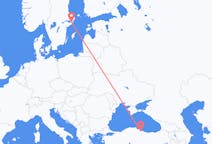 出发地 土耳其出发地 薩姆松目的地 瑞典斯德哥尔摩的航班