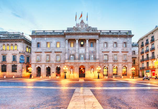 Photo of City council on Barcelona, Spain. Plaza de Sant Jaume.