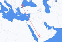 Flyreiser fra Najran, Saudi-Arabia til Istanbul, Tyrkia