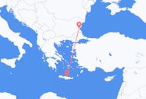 Flyreiser fra Burgas, Bulgaria til Iraklio, Hellas