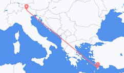 Flights from Bolzano, Italy to Rhodes, Greece