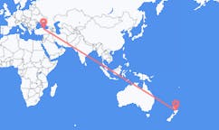 Flyg från Rotorua, Nya Zeeland till Samsun, Turkiet