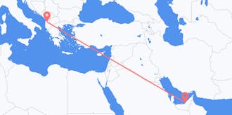Flights from the United Arab Emirates to Albania