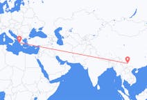 Flyreiser fra Kunming, Kina til Kefallinia, Hellas
