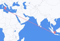 Flyg från Jakarta, Indonesien till Valletta, Malta