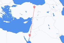 出发地 约旦亞喀巴目的地 土耳其錫瓦斯的航班