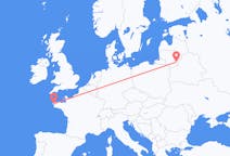 出发地 立陶宛出发地 维尔纽斯目的地 法国布雷斯特的航班