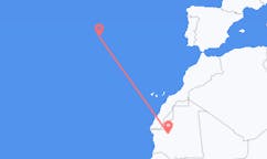 Flyreiser fra Atar, Mauritania til São Jorge, Portugal