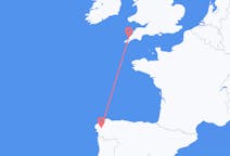 Flights from Santiago de Compostela, Spain to Newquay, the United Kingdom