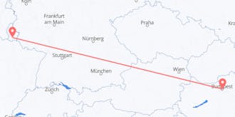 出发地 匈牙利目的地 卢森堡的航班