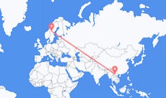 Flyreiser fra Dien Bien Phu, Vietnam til Östersund, Sverige