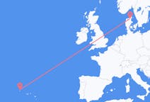 Flights from Corvo Island, Portugal to Aalborg, Denmark