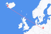 Flyg från Wrocław, Polen till Reykjavik, Island