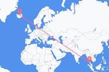 Flyrejser fra Krabi, Thailand til Akureyri, Island
