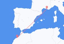 Flyrejser fra Casablanca, Marokko til Marseille, Frankrig
