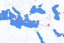 Flyreiser fra Najaf, Irak til Catania, Italia