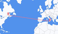 Flyreiser fra Presque Isle, USA til Catania, Italia