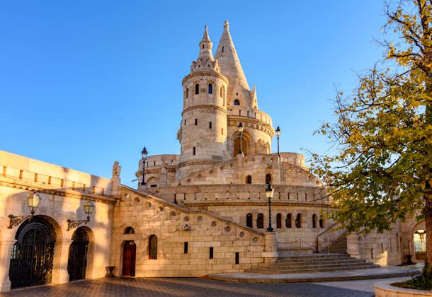 Photo of Fisherman Bastion on the Buda Castle hill in Budapest, Hungary.